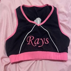 Rays cheerleading sports bra